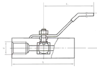 YZQ-2C Q11F-64内螺纹球阀